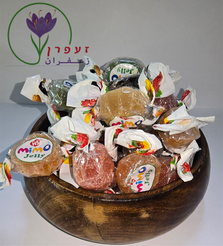 ملبس جلي بطعم الفواكة مغطاة بالسكر